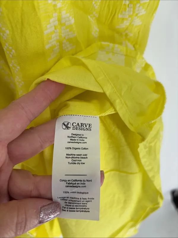 Carve Designs small yellow maxi dress - Image 3
