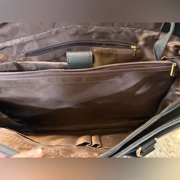 Black Laptop Shoulder Bag, 15.6" - Image 3