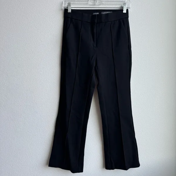 J.Crew Italian Ponte Demi-Boot Pants Black Size 2 - Image 2