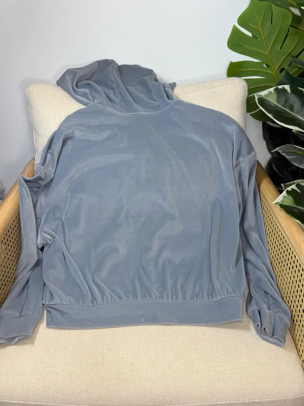 Alo Yoga Velour Glimmer Full Zip Up Size XS - Image 7