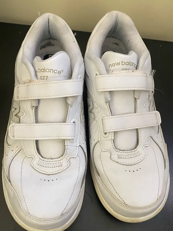 New Balance 577 V1 USA Made White Leather Womens Size 9.5 - Image 2