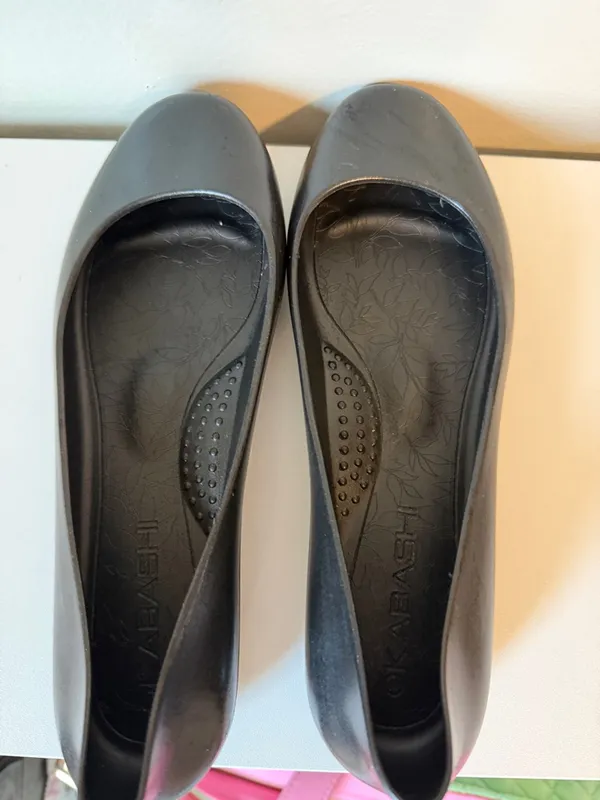Kabashi Non-slip Women's Black Slip-On Flats - Image 3