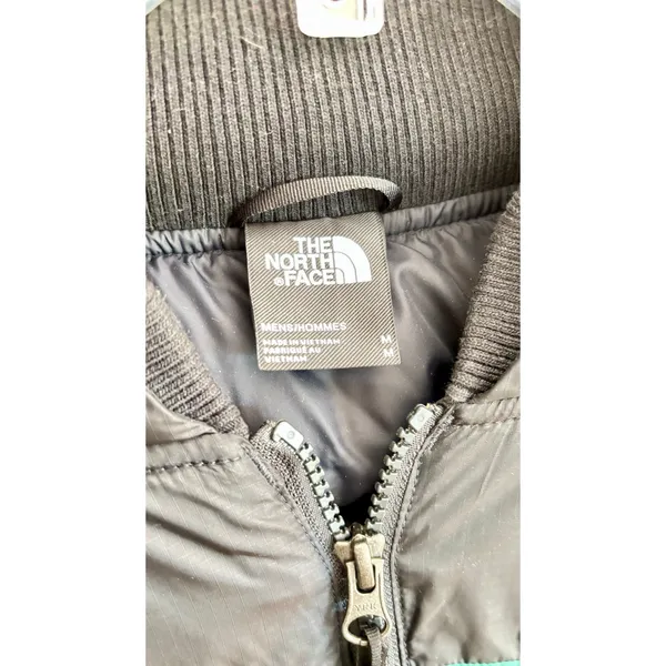 The North Face Nordic 700 fill goose down green puffer jacket no hood men’s szM - Image 7
