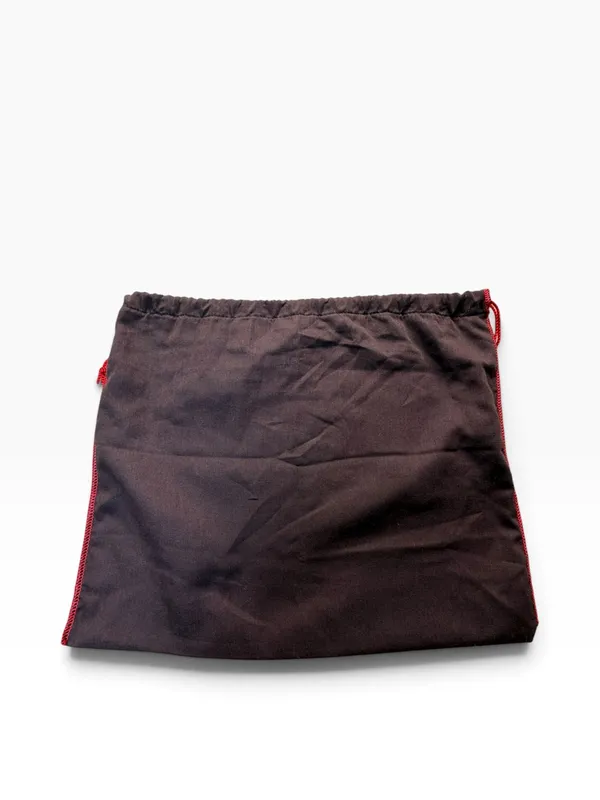 Coach Drawstring Dust Bag Brown Red Trim 16” x 13” Storage Cover - Image 4