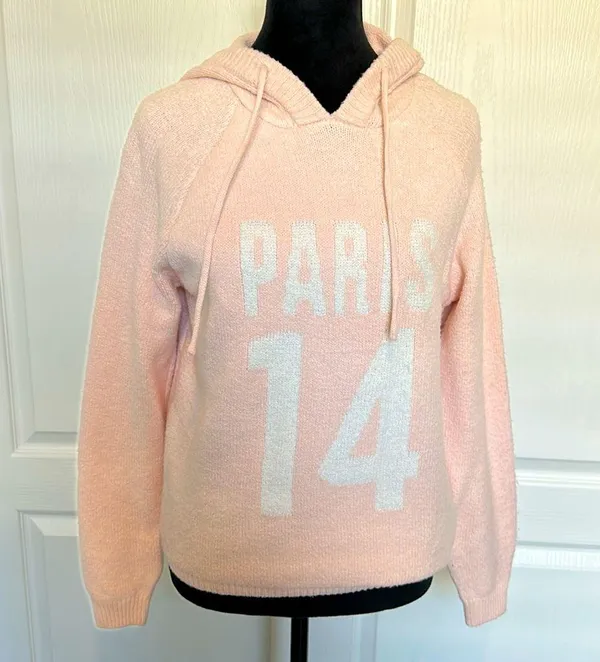 New Hazel Moon Women’s Pink Sweater with hood - Image 3
