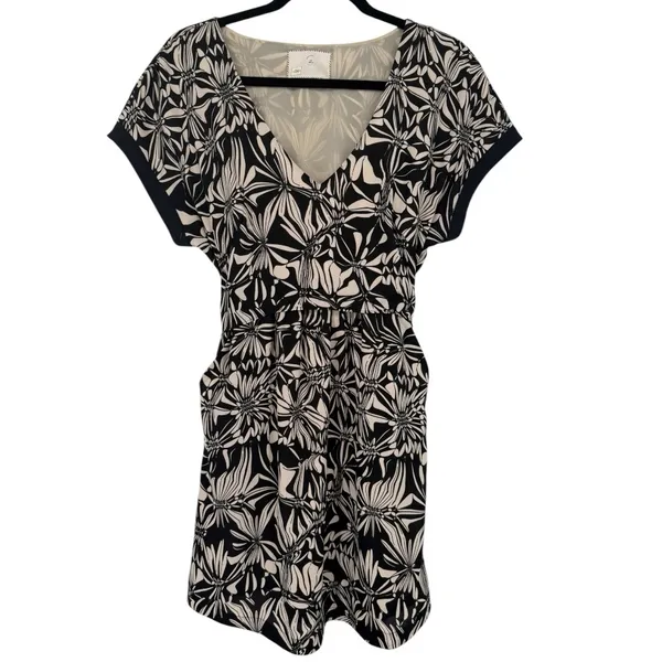 Anthropologie Postmark Sonata‎ Tie-Back Mini Dress Size Small - Image 4
