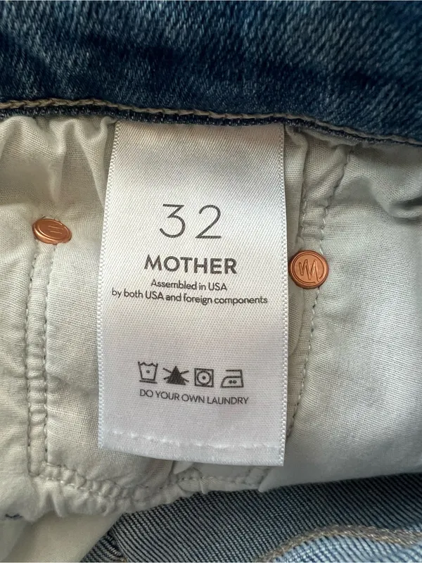 Mother Denim Women’s The Mid Rise Rambler Zip Ankle Jeans Out Of The Blue Sz 32 - Image 6