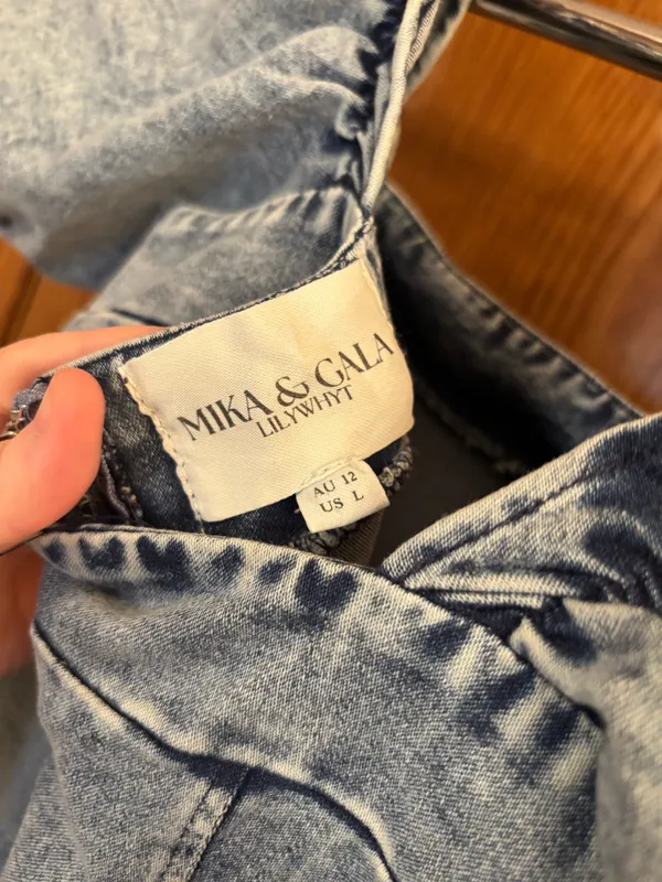 Mika & Gala Denim midi dress - Image 4