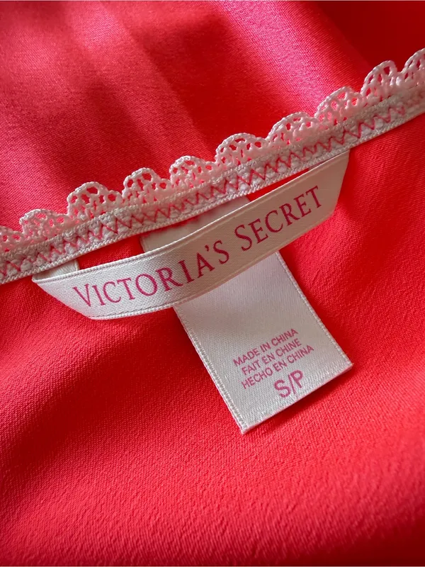 Victoria's Secret Satin & Lace Trim Slip Dress Chemise Sexy Nightgown Size S - Image 8