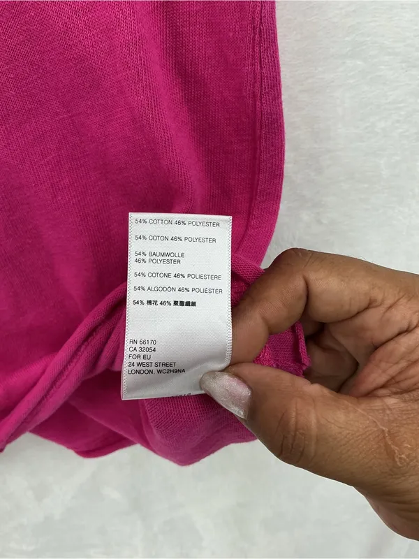 We The Free Hot Pink Boxy Short Sleeve Tee 1153 - Image 5
