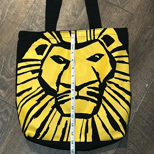 Disney's The Lion King Broadway‎ Musical Shoulder Tote Bag - Black & Yellow - Image 5