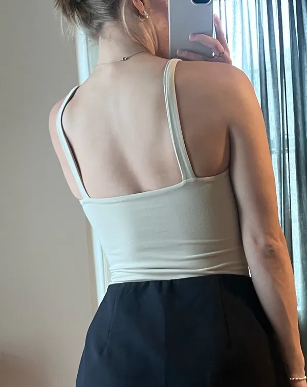 Abercrombie Tan Bodysuit Tank Top Small - Image 3
