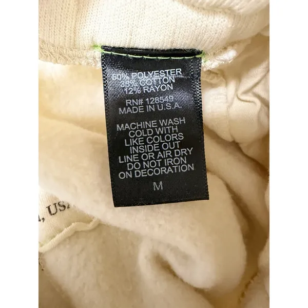 Aviator Nation Wide Leg Pocket Sweatpants Vintage White Women's‎ Size Medium - Image 9
