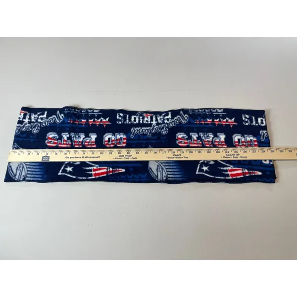 New England Patriots "Go Pats" Navy Blue Fleece Scarf One Size NWOT - Image 4