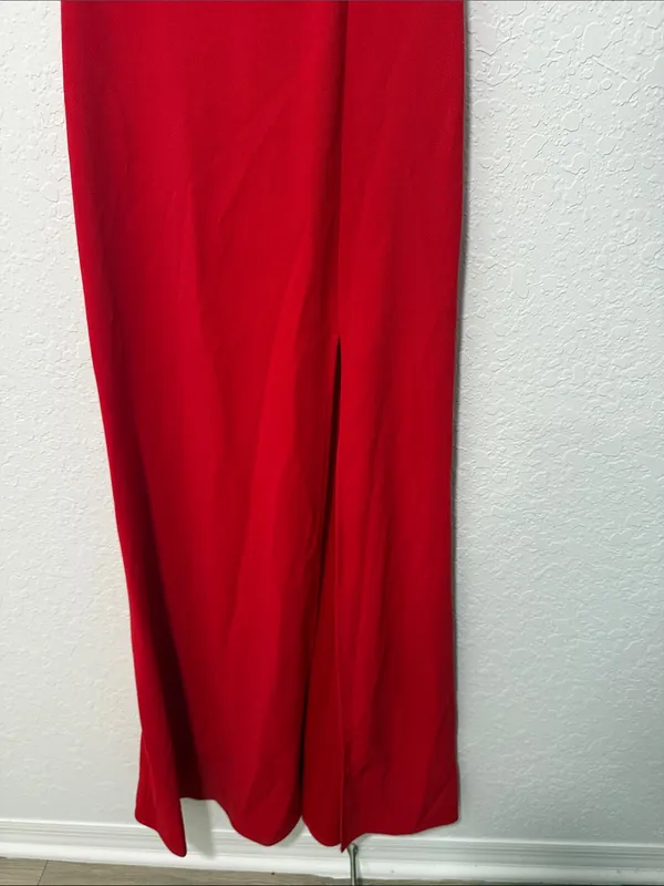NWT WINDSOR Elegant Red Off-Shoulder Evening Gown Size 5/6 - Image 6