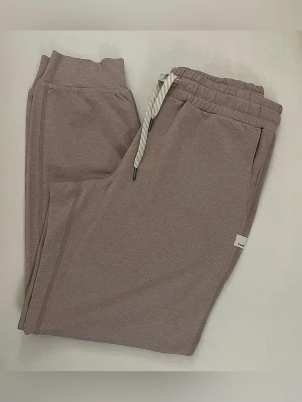 Vuori Performance Jogger Cozy Drawstring Pants Heather Dusty Pink Size XS - Image 6