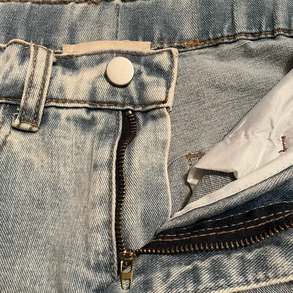 Savanna Jane Womens Shorts Rhinestone Tassel Blue Jean Denim Hippie Size Small - Image 11