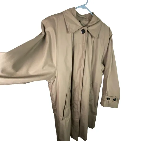 London Fog Women's Trench Coat Rain Jacket removable 3M‎ Thinsulate liner Sz 10P - Image 5