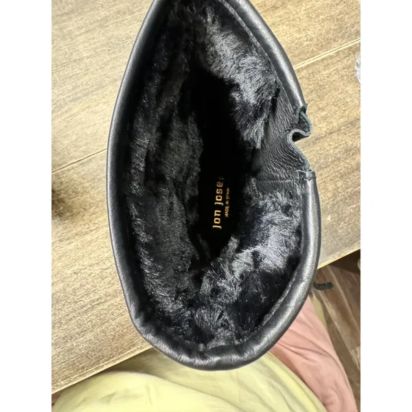 Jon Josef Biker Fur Moto Boot Regular price $297.00 Black Size 41 9.5 US - Image 7