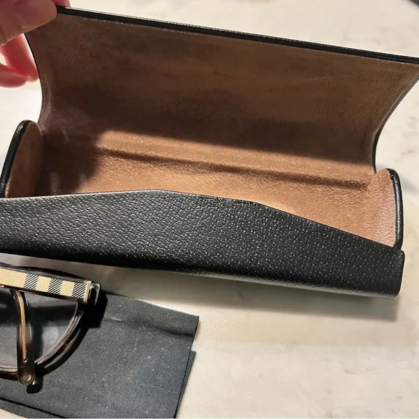 Burberry Tan Brown Eyeglass Frame & Case EUC - Image 8