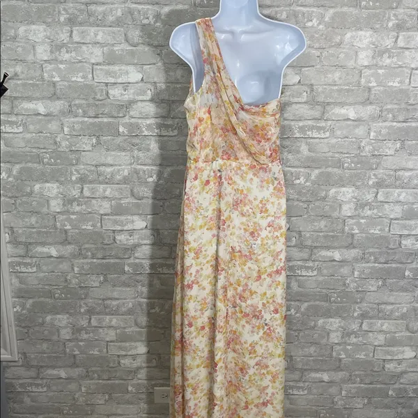 Birdy Grey Kira One-Shoulder Maxi Dress in the "Pressed Floral" Pattern - Image 5