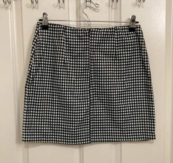 Eyeshadow Gingham Mini Skirt - Image 4
