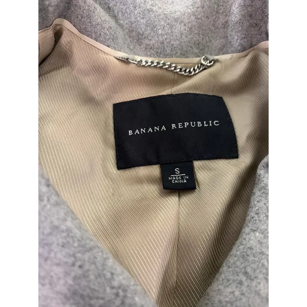 Women's Banana Republic Coat, Gray, Small - Image 2