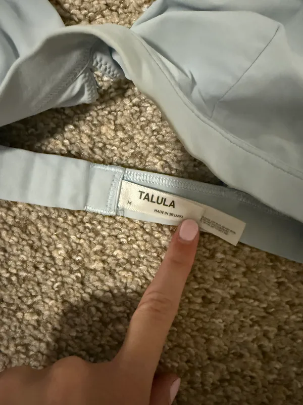 Aritzia Baby Blue Bralette - Image 3