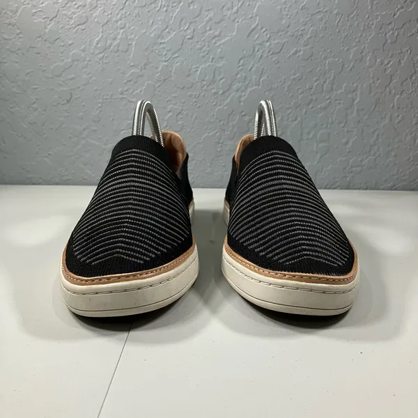 UGG Women's Sammy Slip On Shoes Black Knit Fabric Flat Sneakers Size 9.5 - Image 3