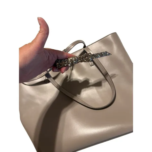 Kate‎ Spade Gray Bag with Sparkly Bow - Image 5
