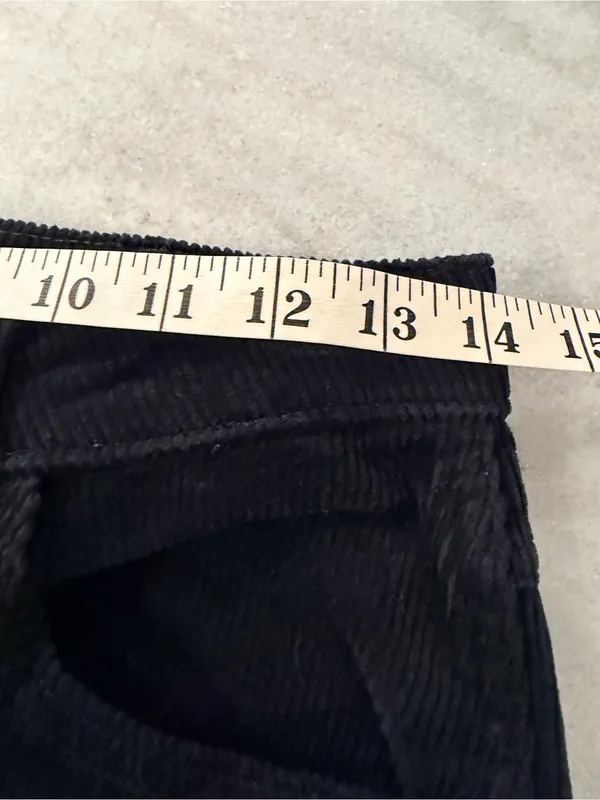 NWOT Wrangler Corduroy Flare Pants Size 6 Black High Rise Stretch - Image 10