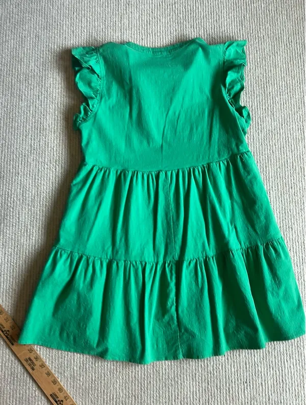 Entro Dress Green Flutter Sleeve XL - Image 3