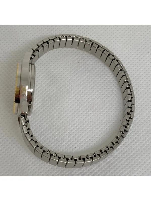 vintage Quartex quartz women watch 22mm two tone stretch band size 5.7” running - Image 8