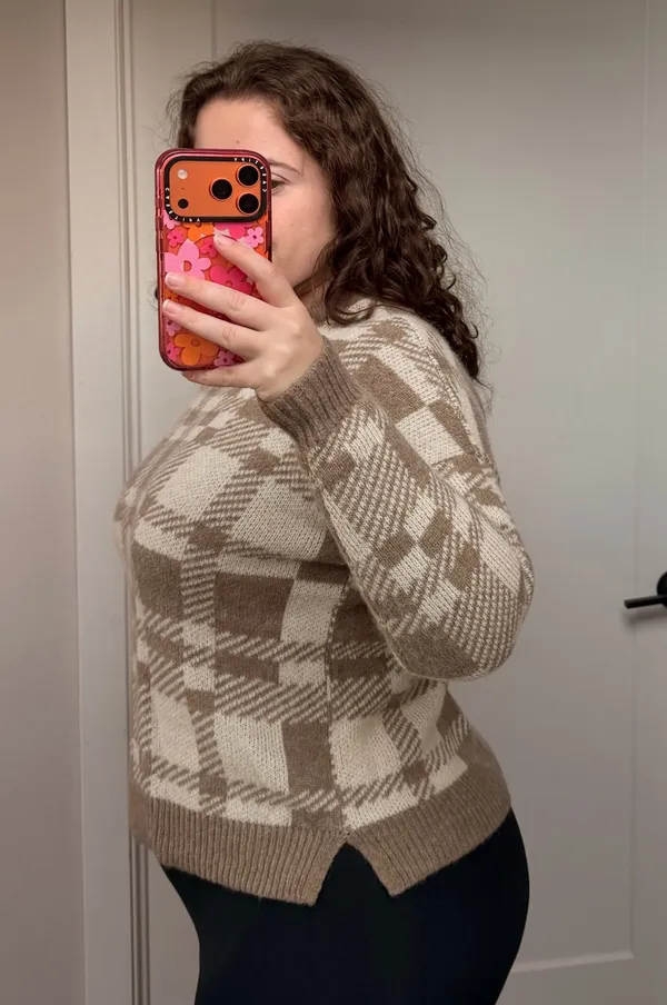 Madewell plaid sweater  - Image 4