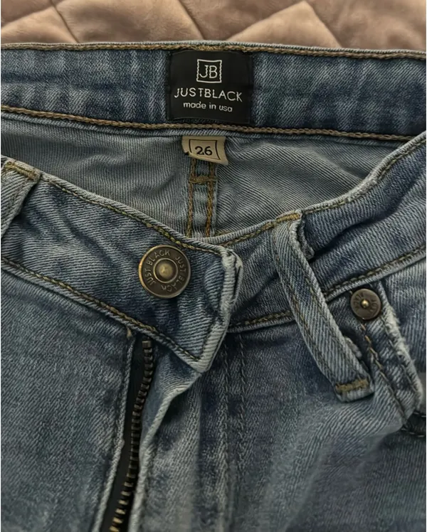 Just Black Denim Jeans Skinny Distressed - Image 3