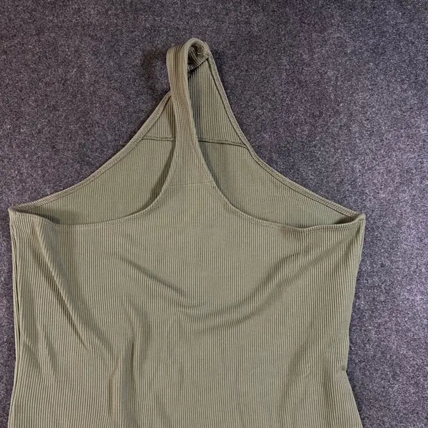 Abercrombie & Fitch Soft AF Ribbed Bodysuit Olive Green‎ Square Neck Large - Image 10