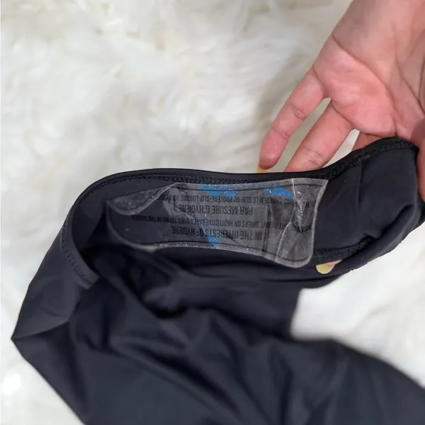 Gymshark Black Cutout One-Piece Swimsuit Strappy Back Medium - Image 9
