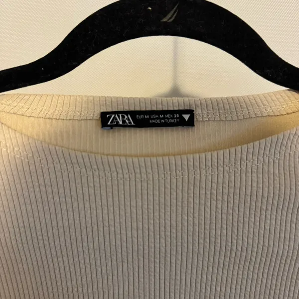 Zara Tan Cropped Long Sleeve - Image 2