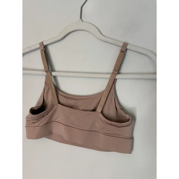 Woxer Luxe Icon Stretch Modal Adjustable Bralette Sz S Nude NEW - Image 6
