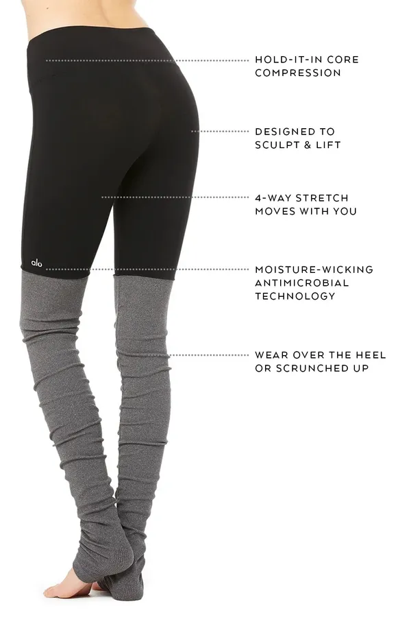 Alo Goddess Yoga Ribbed Leggings - Image 2