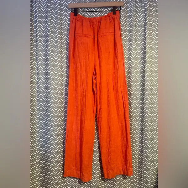 Free People | Free In You Pull On Pleated Trousers, Orange, XS - Image 7