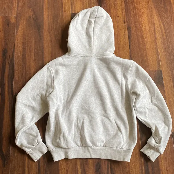 4/$20 H&M Disney Mickey Mouse Hoodie Light Gray Slim Fit - Image 6