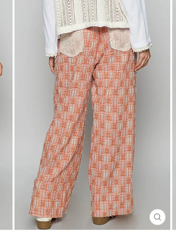 POL lace trim wide leg pants - Image 2