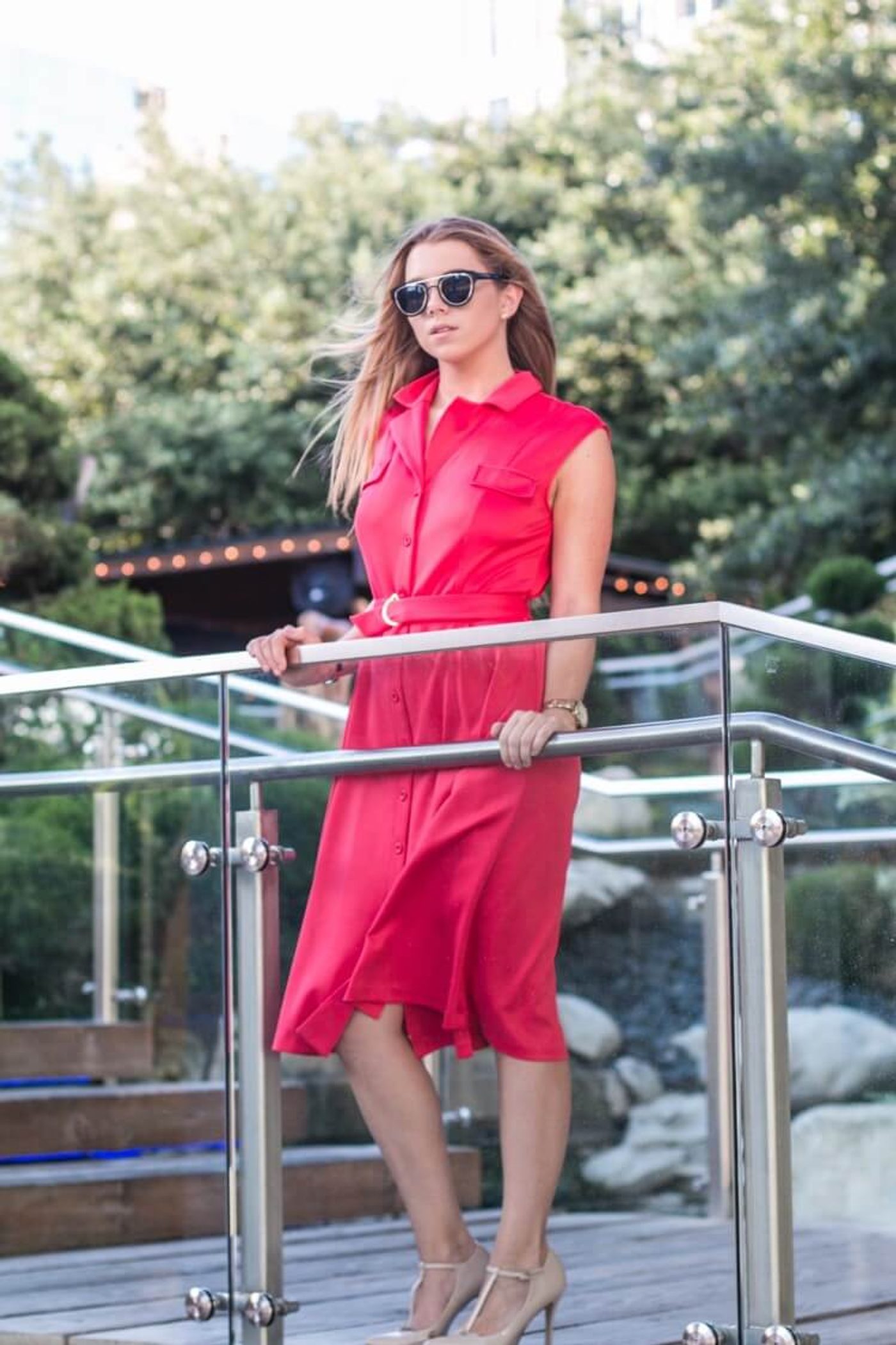 amanda dress red