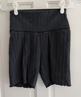 OFFLINE by Aerie OG Original Ribbed High Rise Bike Shorts Gray Medium Photo 0