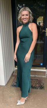 Emerald Green Amazon Midi Dress Photo 0