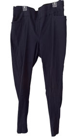 Maurices Womens Navy Blue Textured Pull On Stretch Dress Pants Size 18 REG Photo 0