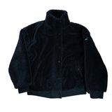 Alo Yoga Black Faux Fur Varsity Jacket Sherpa Teddy Bomber Coat Womens Medium Photo 0