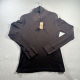 Lauren Ralph Lauren Women’s XL Brown Waffle Knit Thermal Shawl Collar Pullover Photo 0