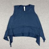 Ododos Tank Top Womens Small Blue Asymmetrical Hem Lightweight Athletic Yoga Photo 0